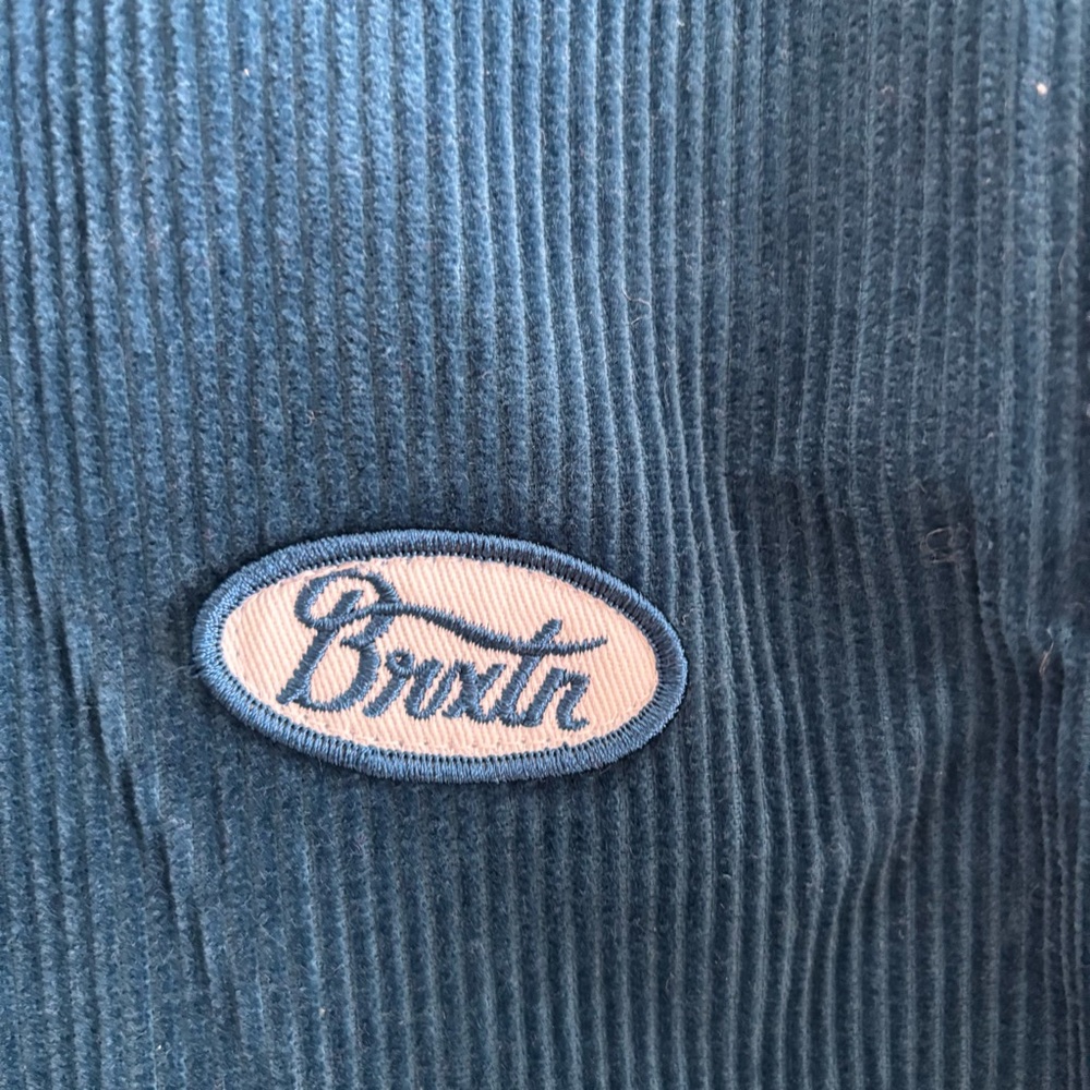 Brixton Utopia Jacket Women Sz  XS Indie Teal Corduroy Detroit Chore Full Zip - Picture 4 of 14